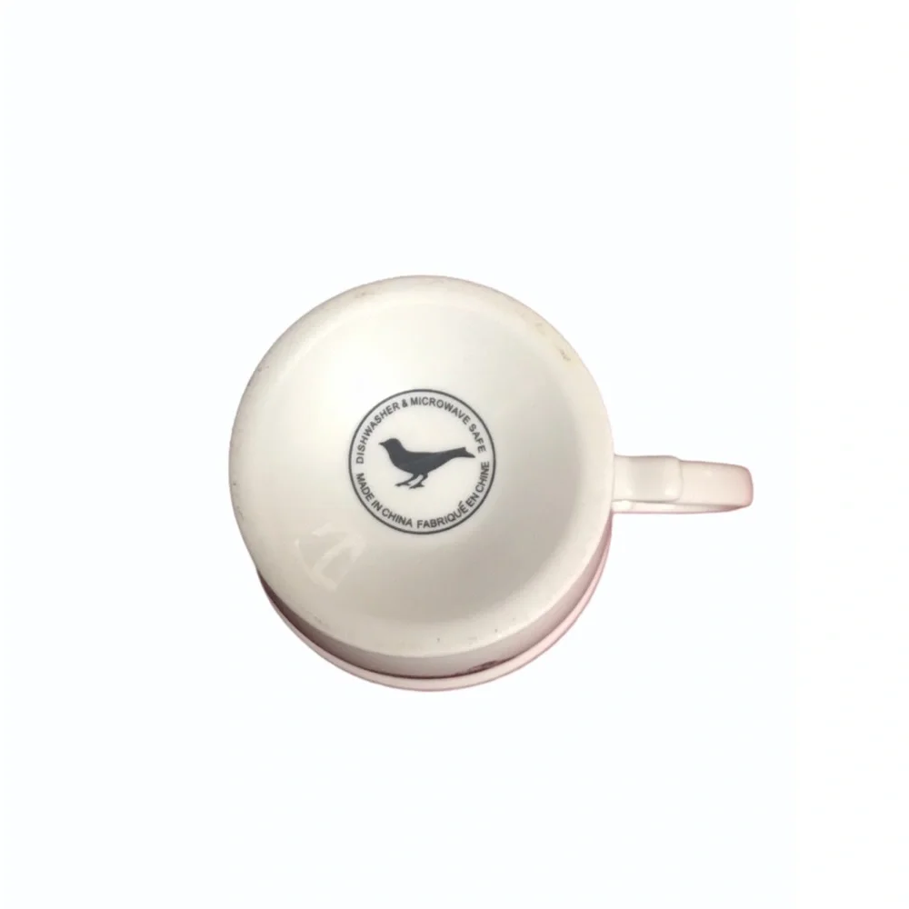 Anthropologie Missus Footed Pedestal Monogram Mug